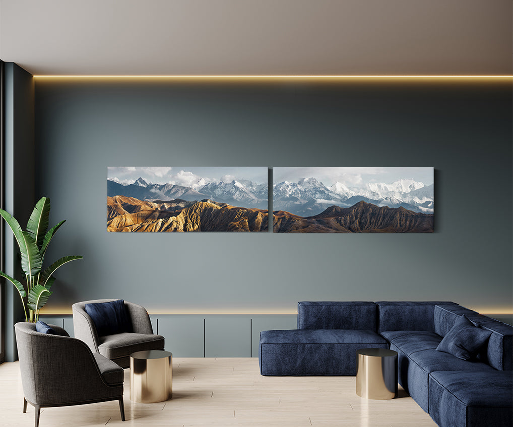PANORAMIC Landscape XXXL Extra Large Aspect Ratio 5:1 Extra Large Canvas Print ArtLexy