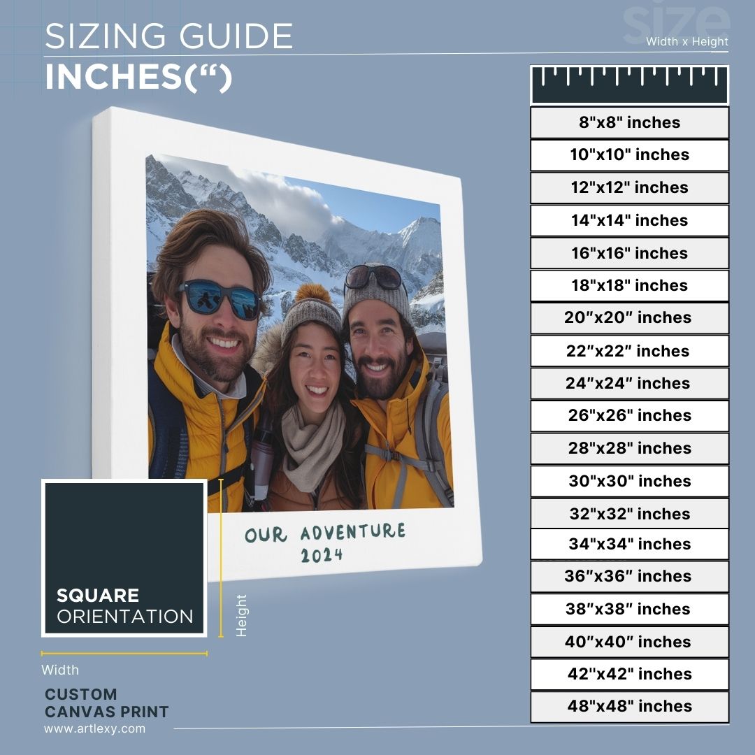 Personalized instagram polaroid photo in Canvas Print style Custom Canvas Prints ArtLexy