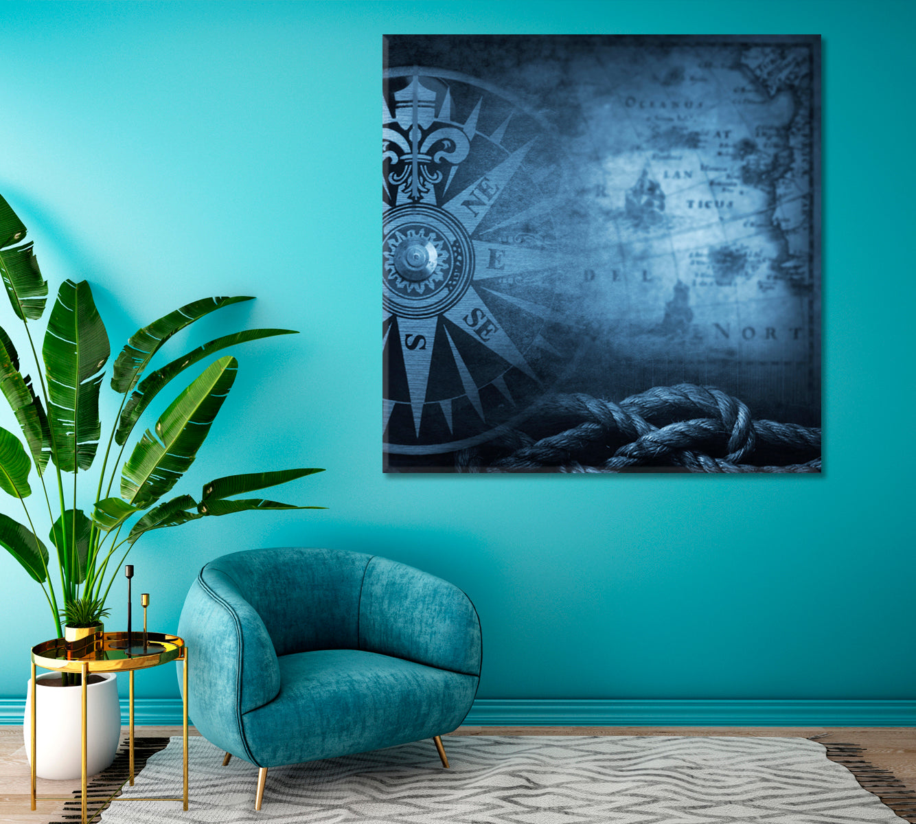 Adventure Stories Pirate Map Canvas Print ArtLexy