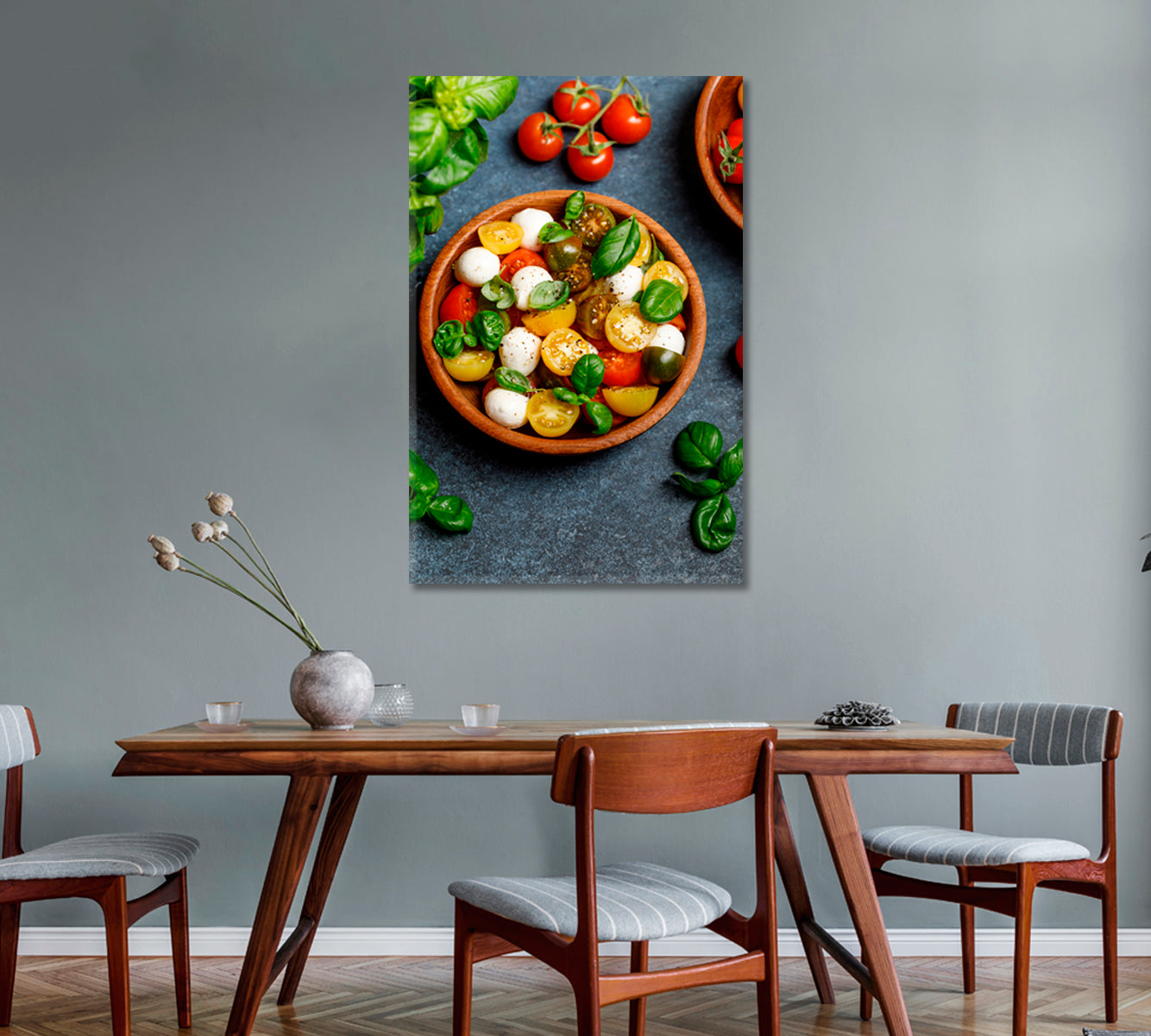 Caprese Salad Italian Food Canvas Print ArtLexy