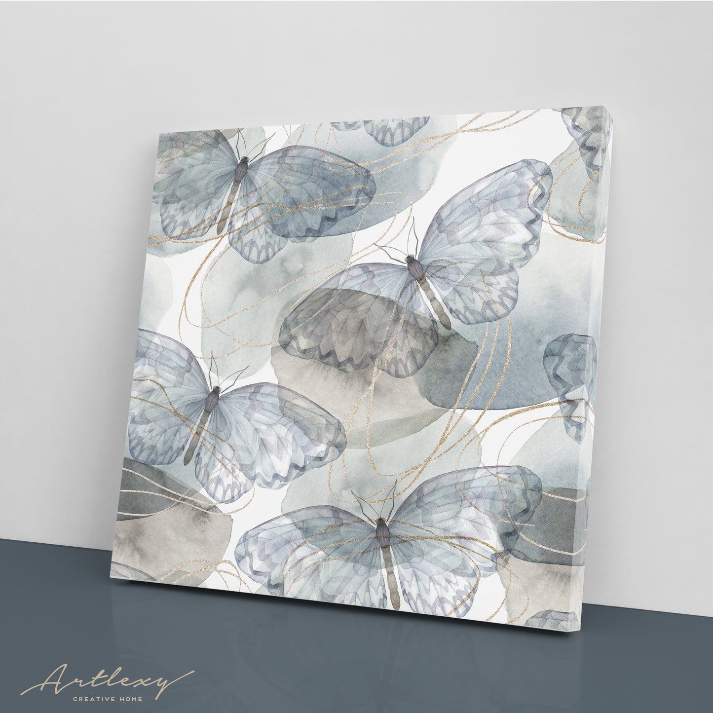Abstract Butterflies Canvas Print ArtLexy