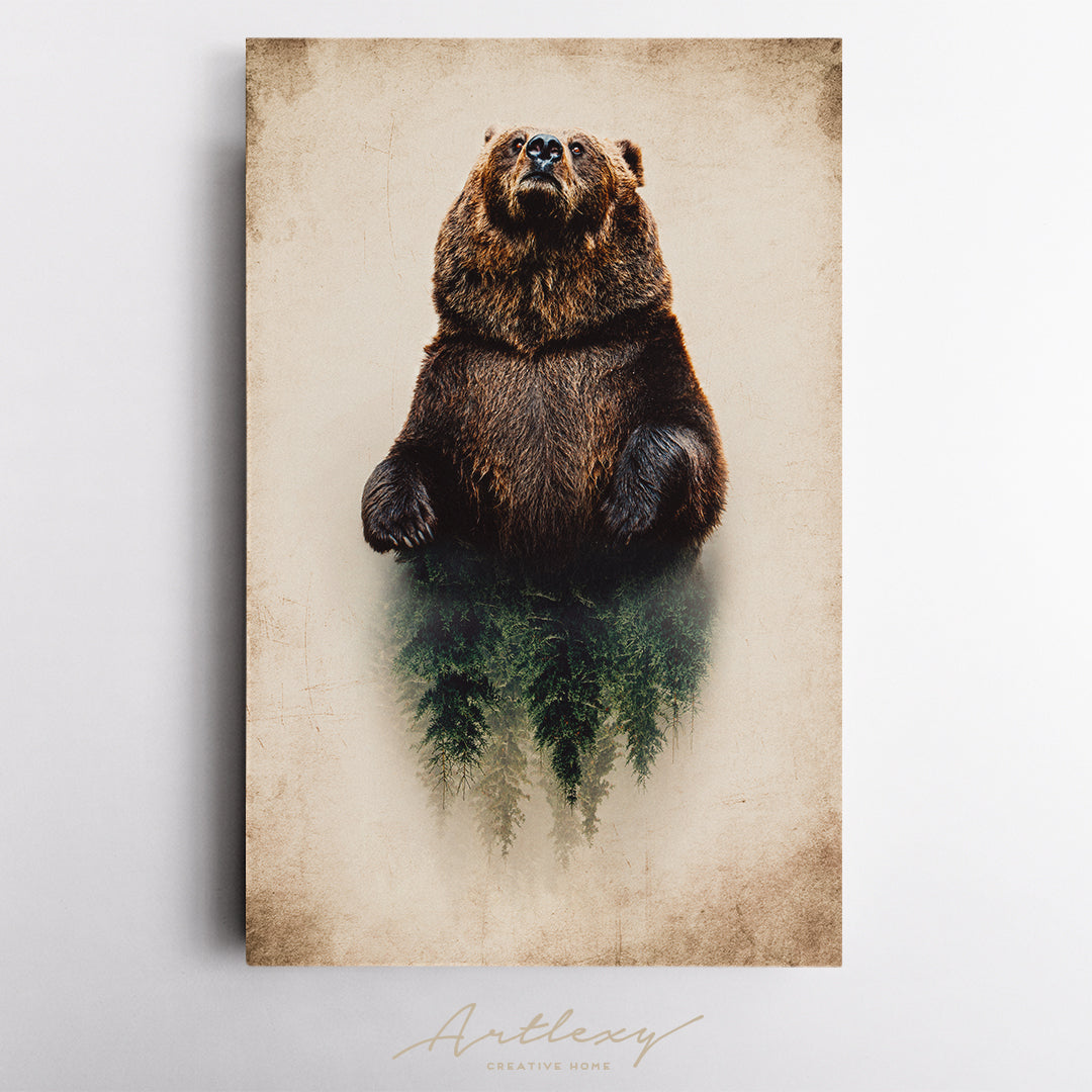 Wild Bear Canvas Print ArtLexy
