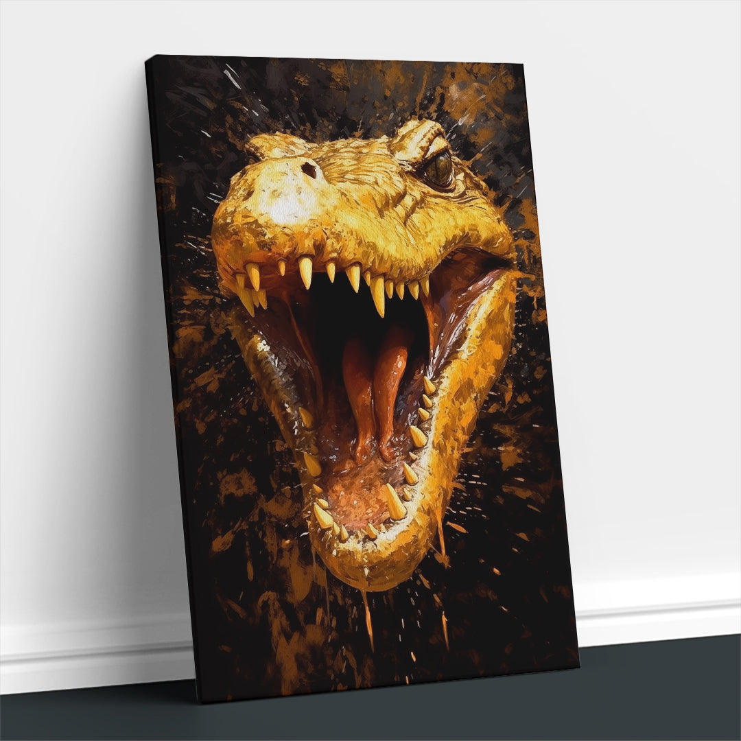 Imposing T-Rex Roar Canvas Print ArtLexy   