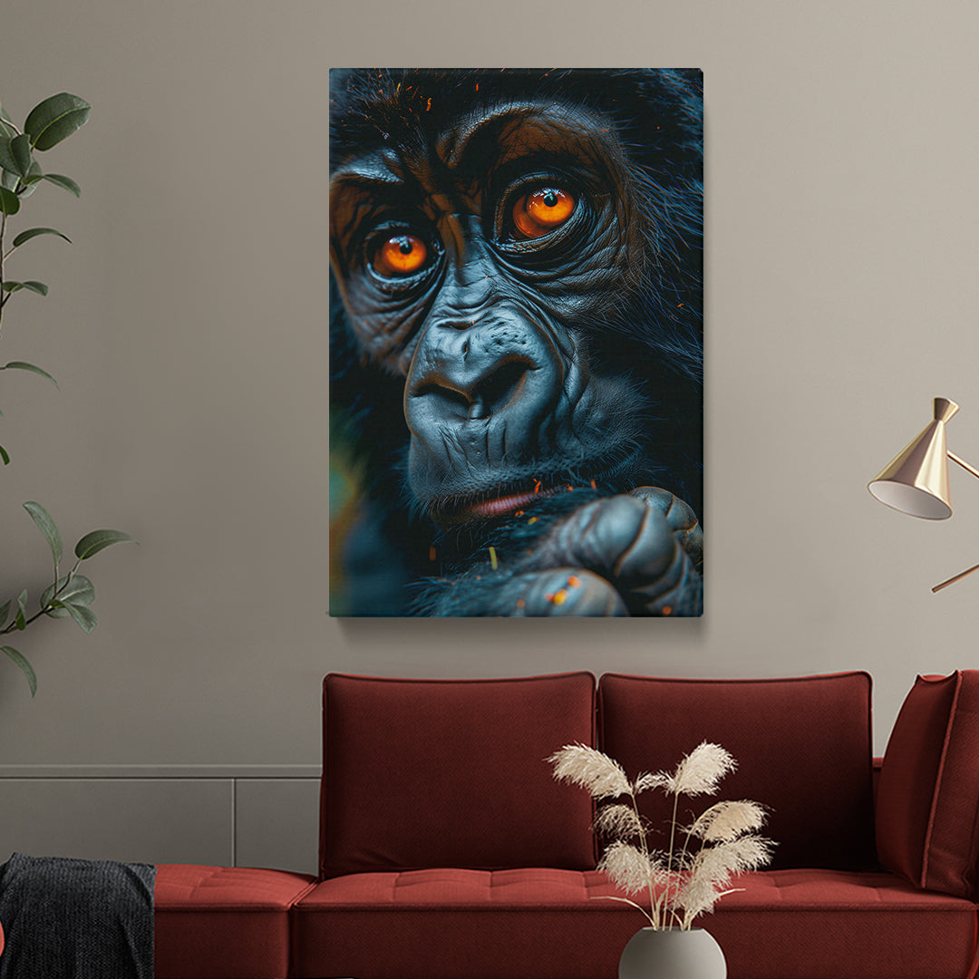 Soulful Gorilla Eyes Canvas Print ArtLexy   