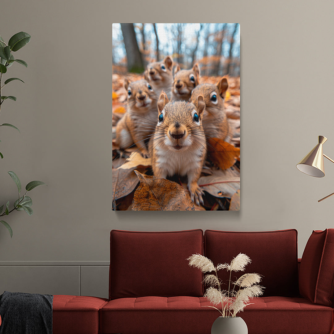 Curious Squirrel Canvas Print ArtLexy   