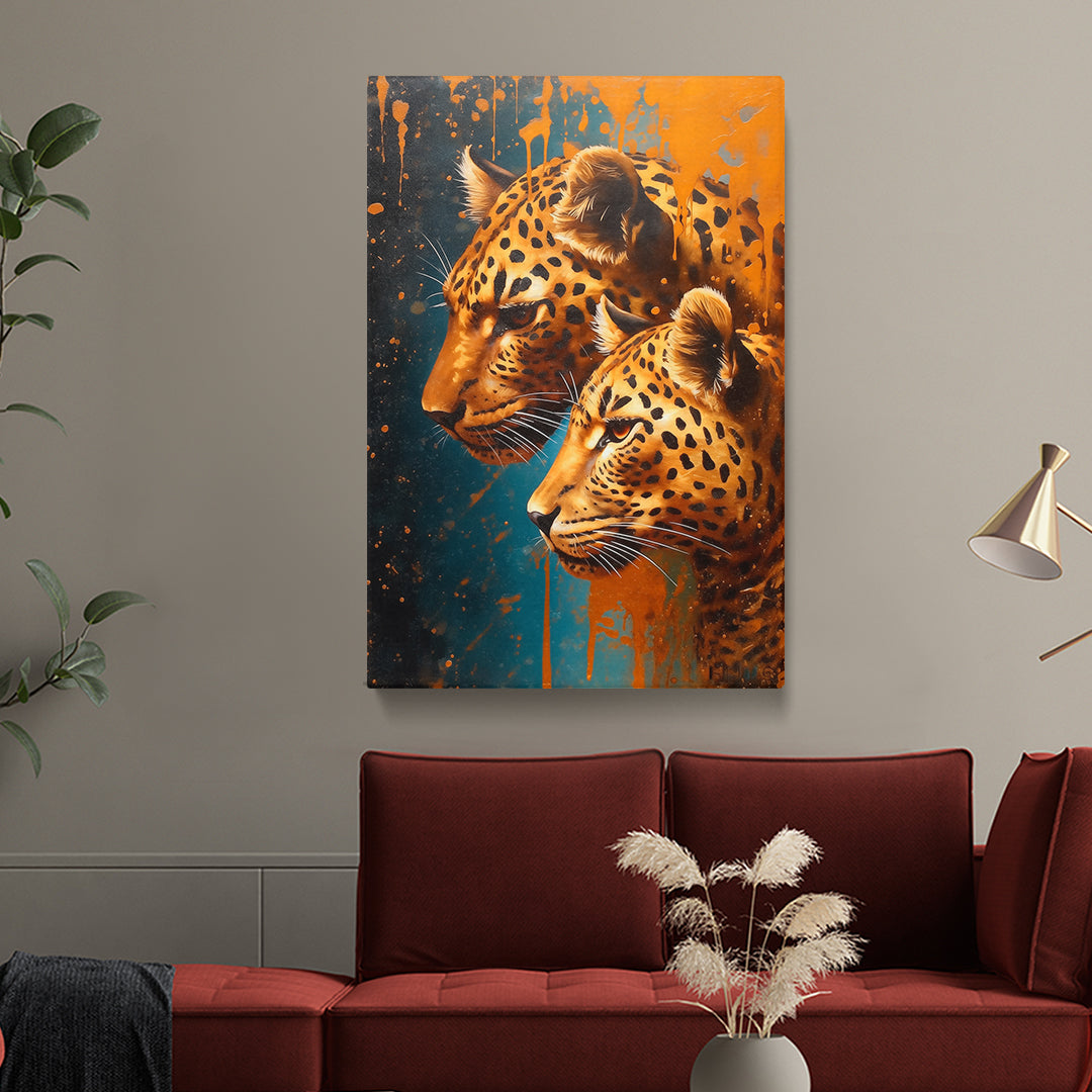 Vivid Jaguar Canvas Print ArtLexy   