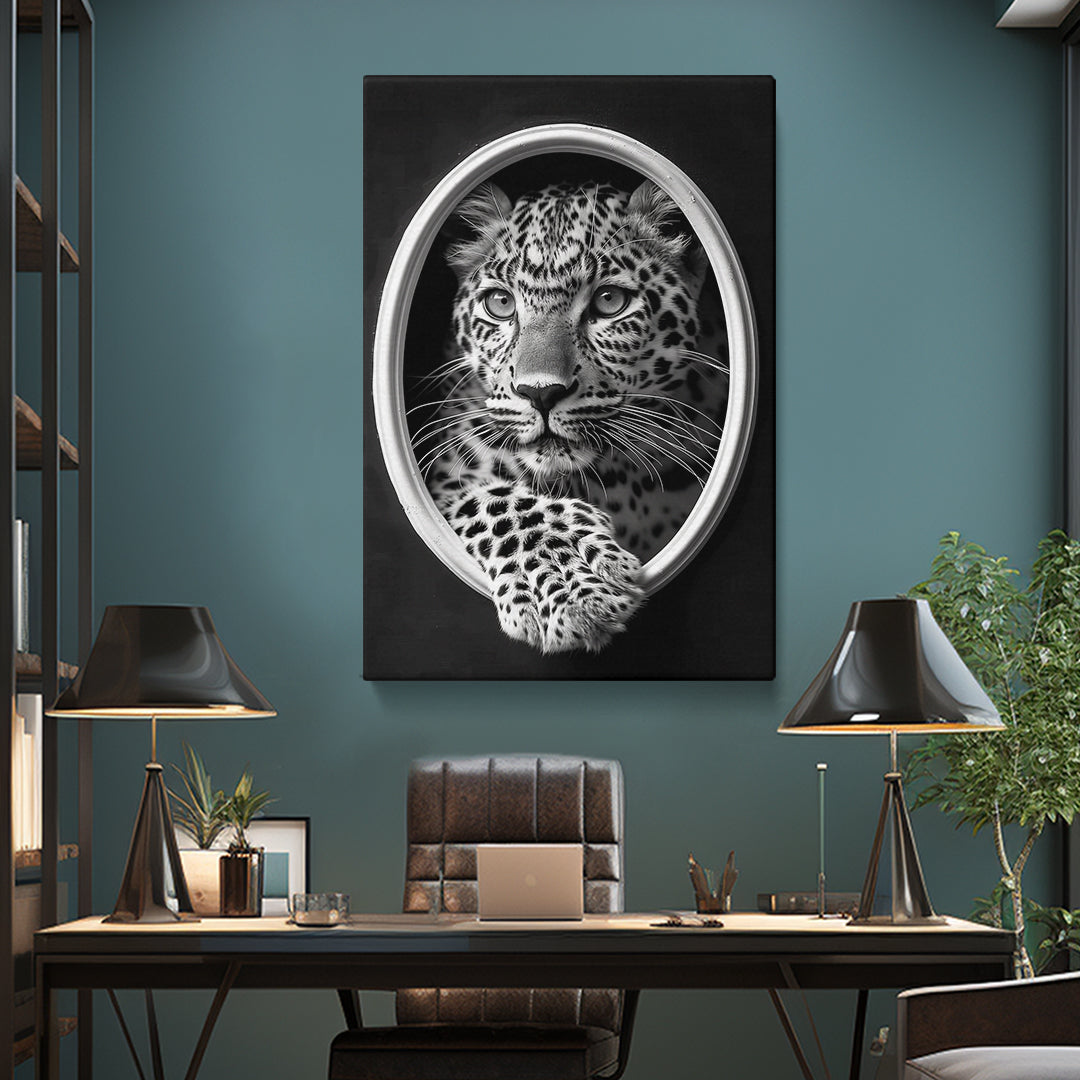 Leopard Pensive Look Canvas Print ArtLexy 1 Panel 16"x24" inches 