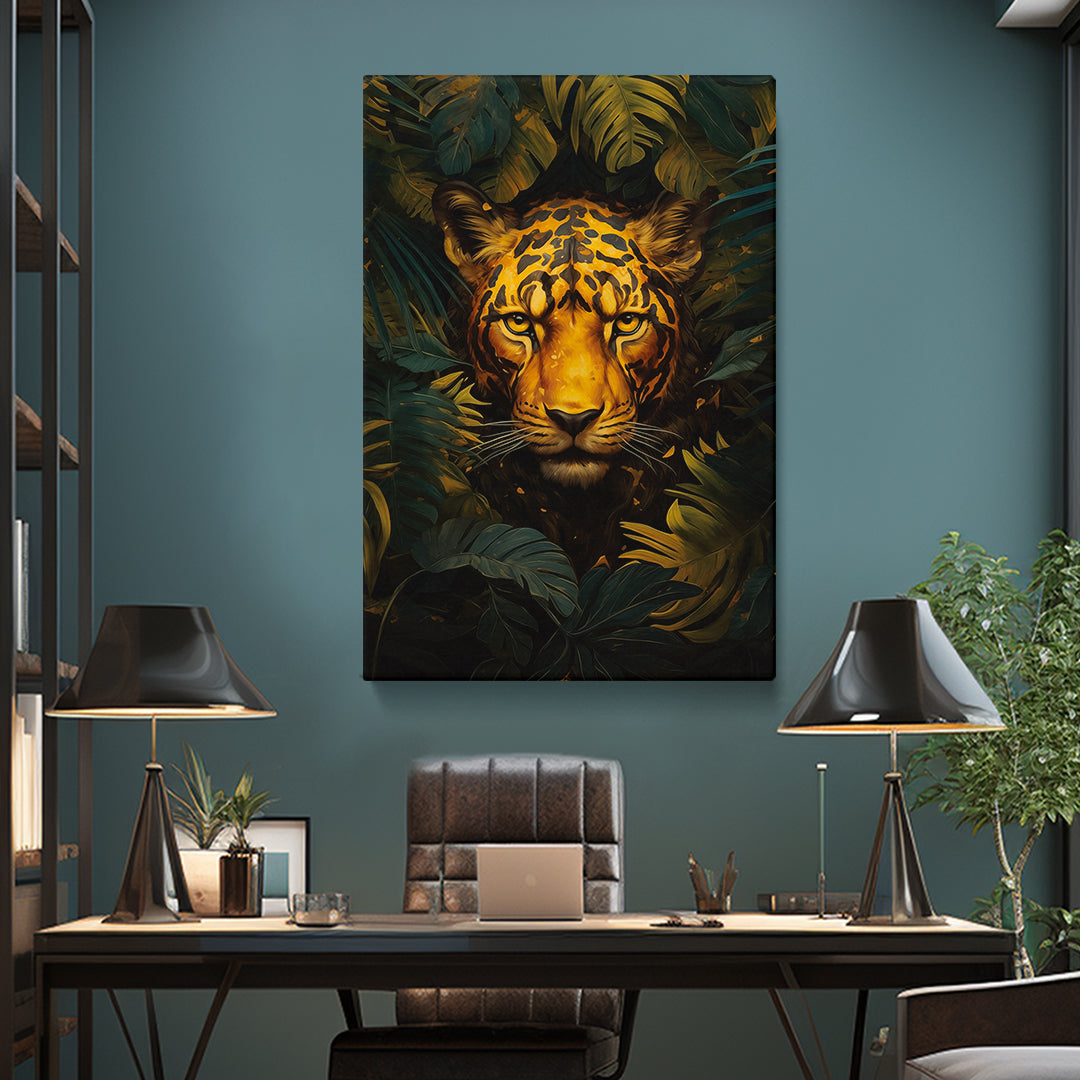 Piercing Jaguar Gaze Canvas Print ArtLexy   