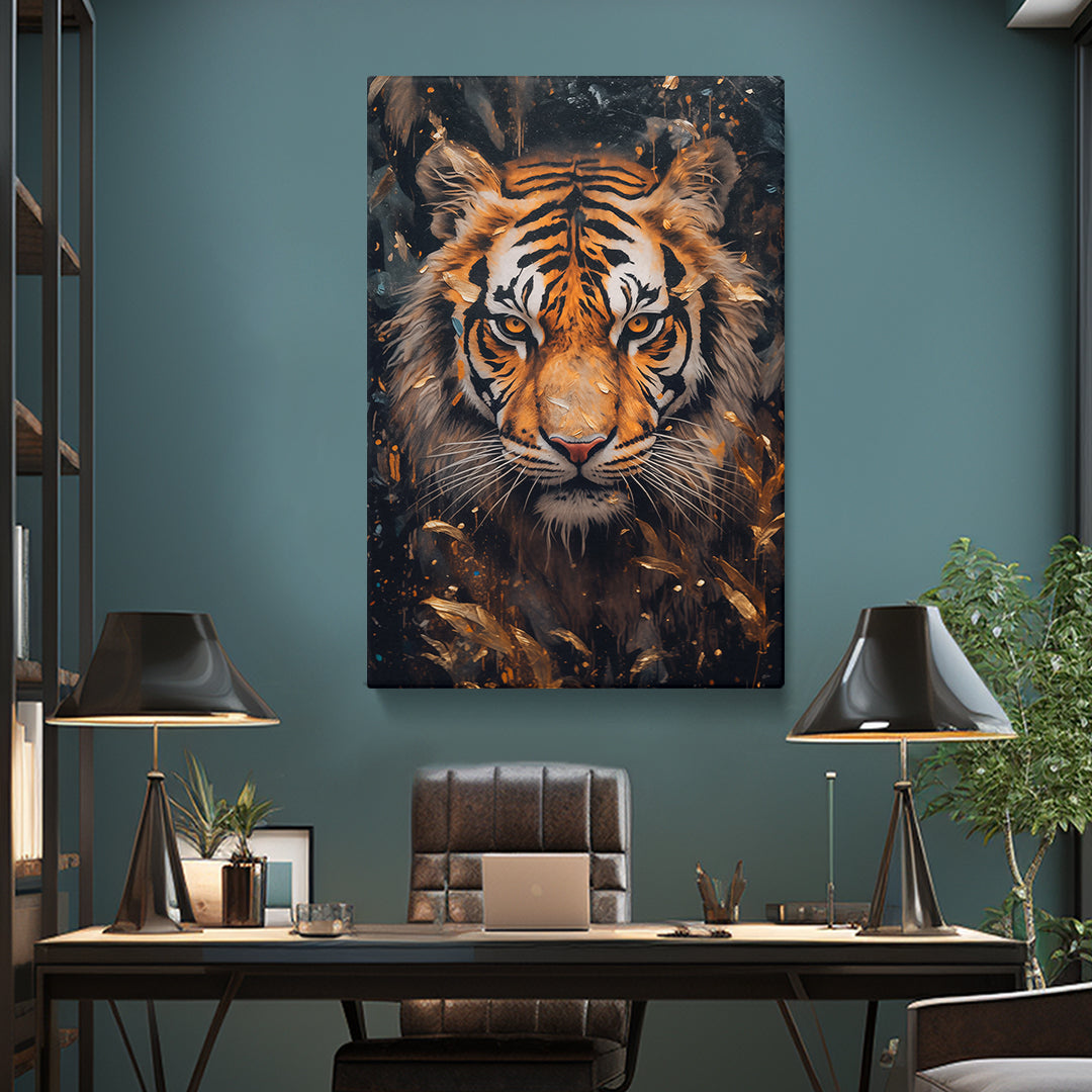 Fierce Tiger Stare Canvas Print ArtLexy   