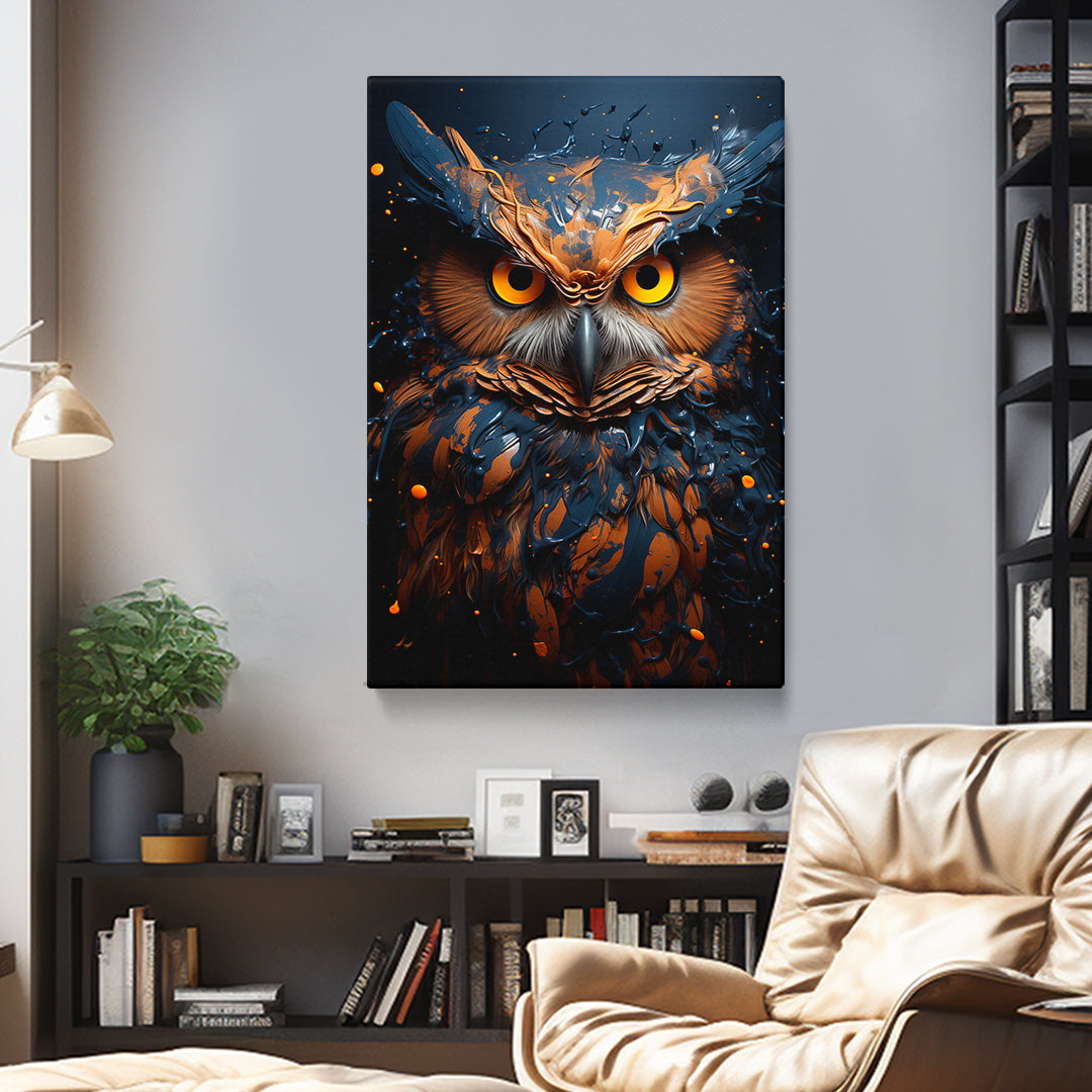 Majestic Owl Gaze Canvas Print ArtLexy   