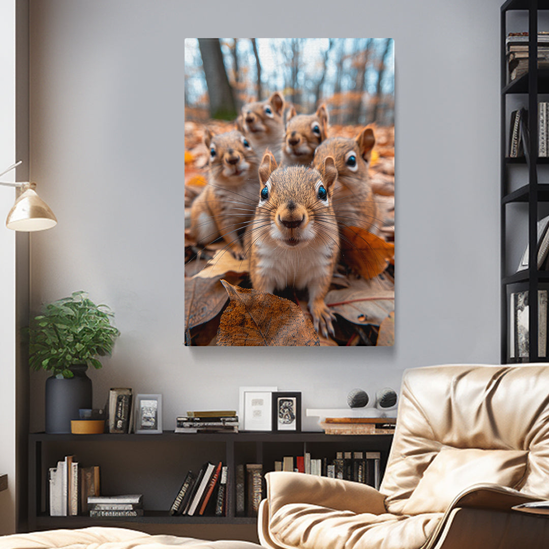 Curious Squirrel Canvas Print ArtLexy 1 Panel 16"x24" inches 