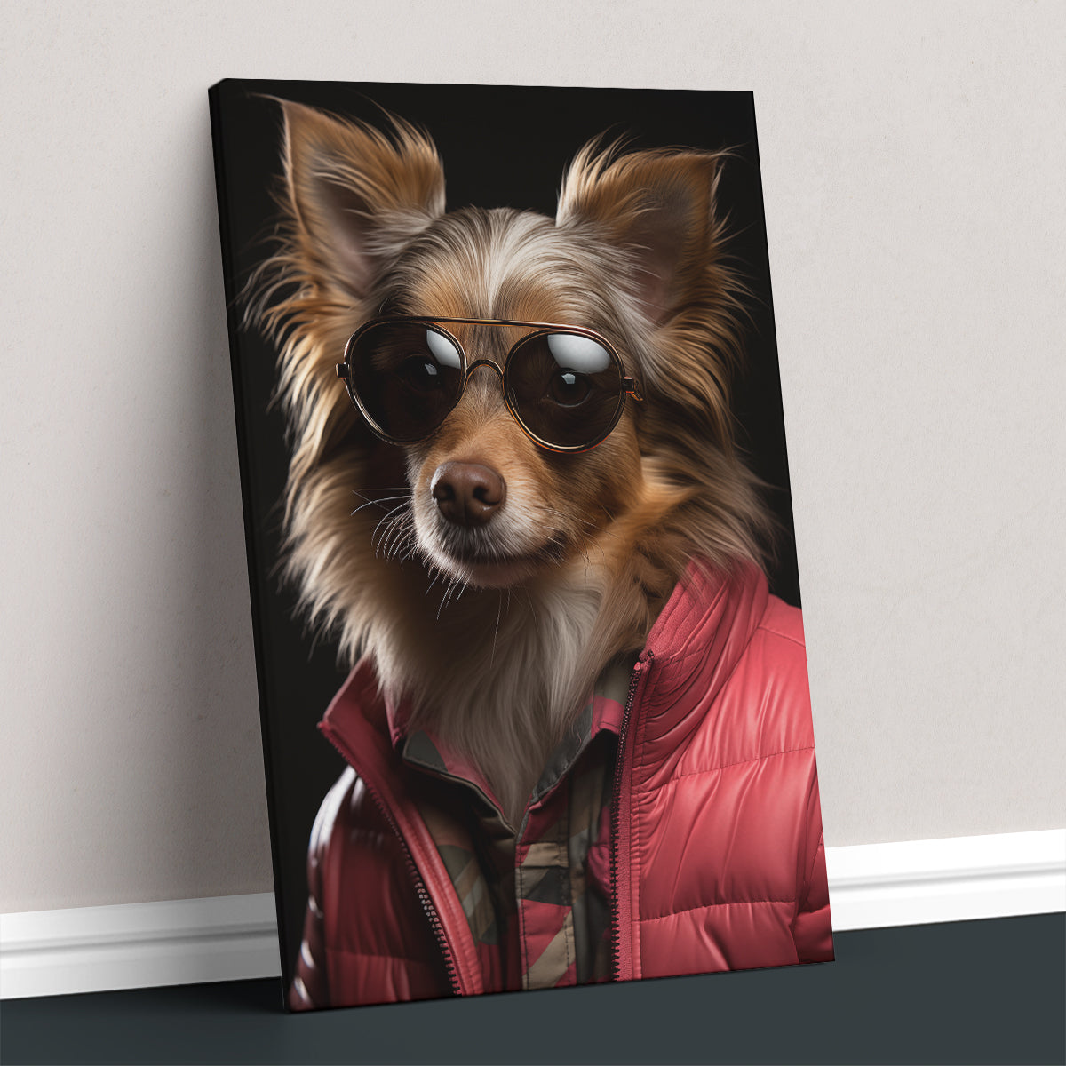 Cool Dog in Sunglasses Canvas Print ArtLexy   