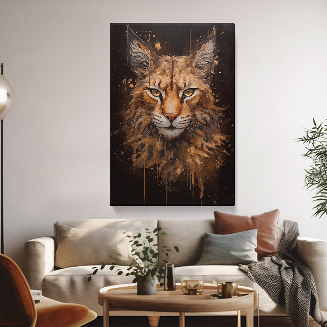 Piercing Lynx Gaze Canvas Print ArtLexy   