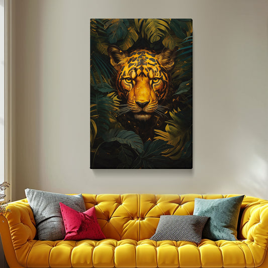 Piercing Jaguar Gaze Canvas Print ArtLexy   