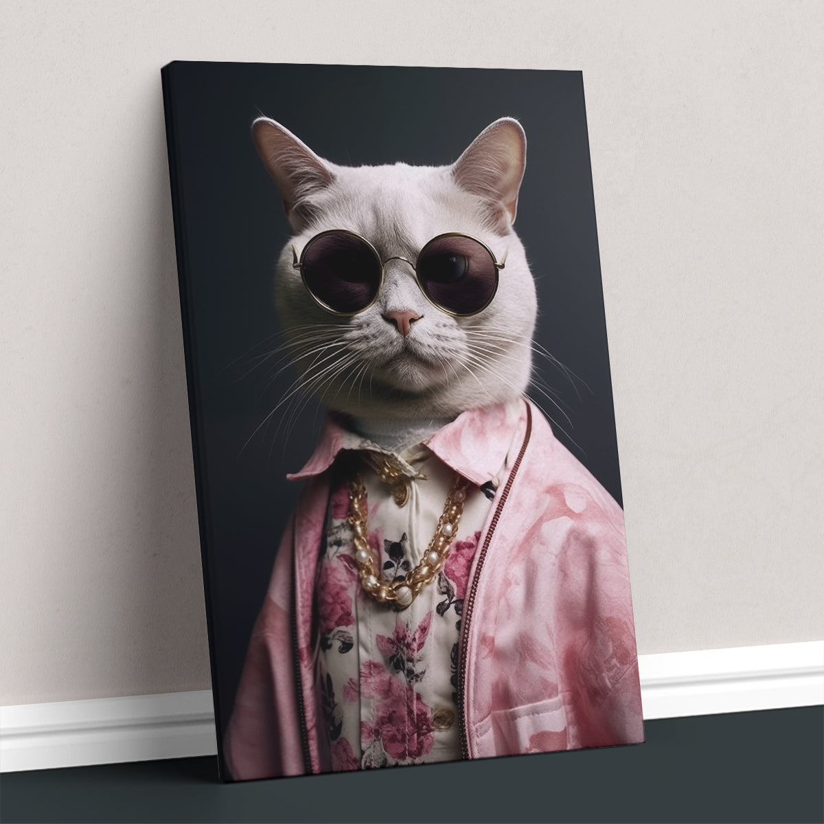 Fashionable Cat in Sunglasses Canvas Print ArtLexy   