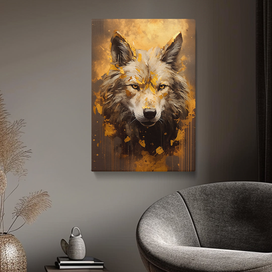 Intense Wolf Gaze Canvas Print ArtLexy   