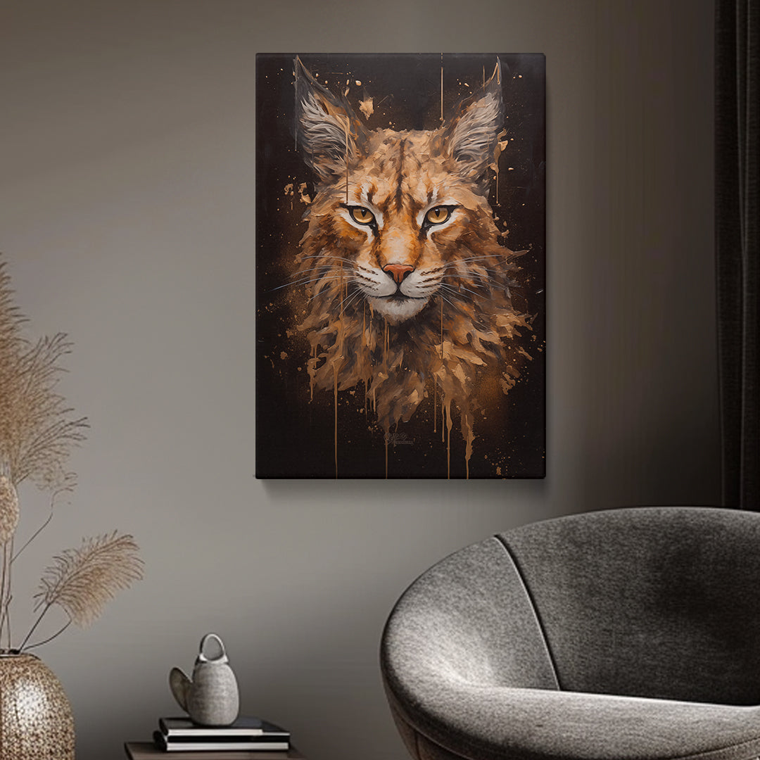 Piercing Lynx Gaze Canvas Print ArtLexy   