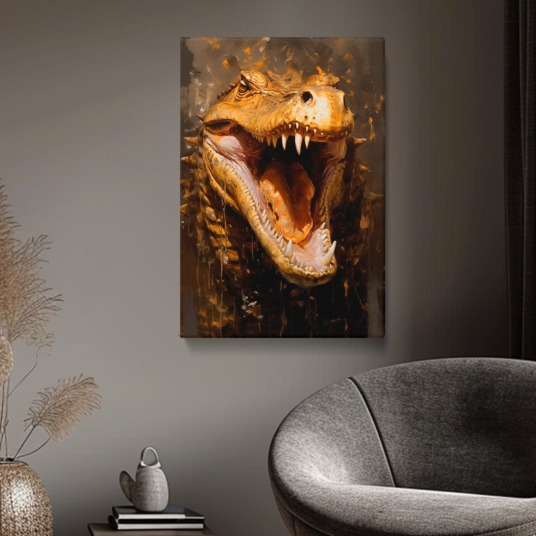 Imposing Alligator Jaws Canvas Print ArtLexy   