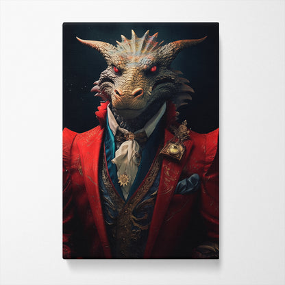 Dragon in Regal Attire Canvas Print ArtLexy   