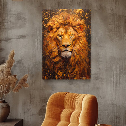Sovereign Lion Stare Canvas Print ArtLexy   