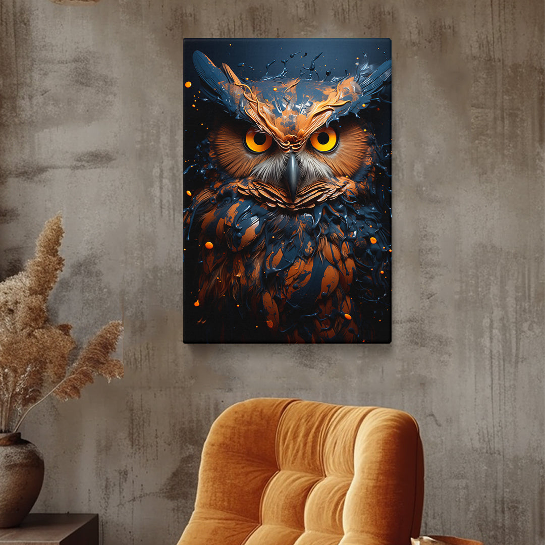 Majestic Owl Gaze Canvas Print ArtLexy   