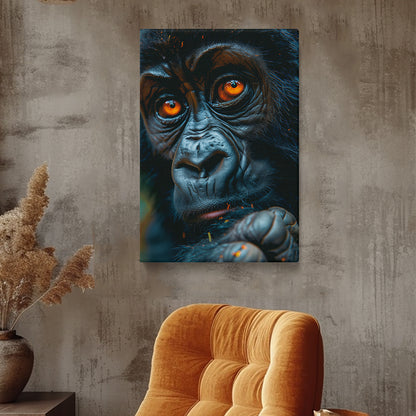 Soulful Gorilla Eyes Canvas Print ArtLexy   
