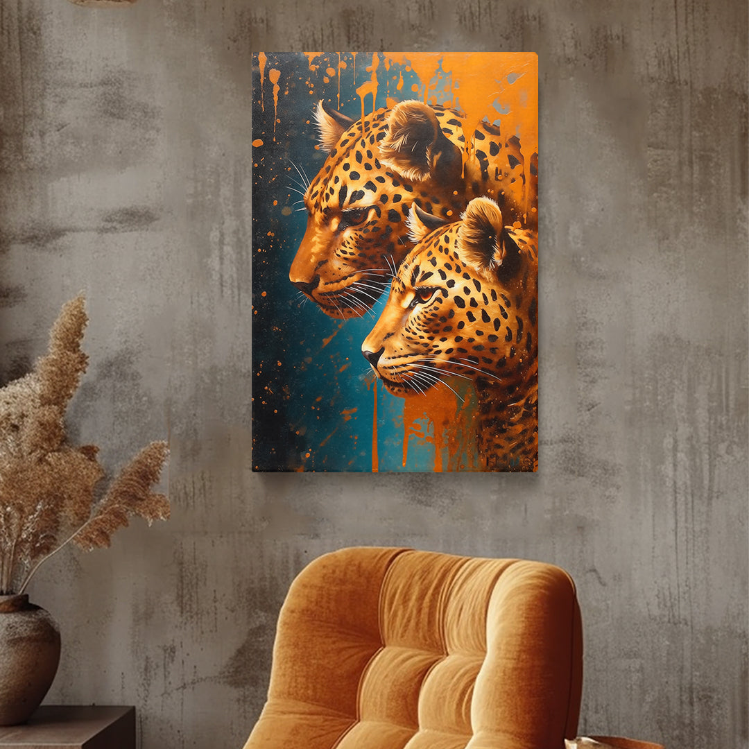 Vivid Jaguar Canvas Print ArtLexy   