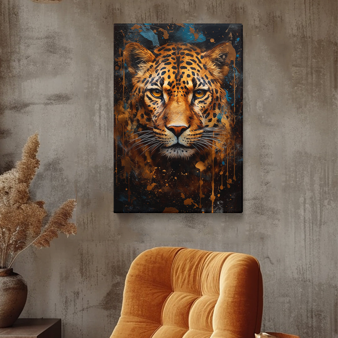Intense Leopard Gaze Canvas Print ArtLexy   