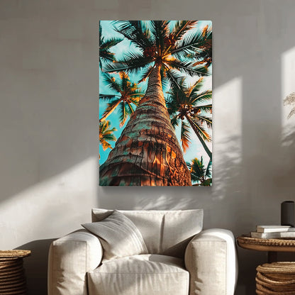 Upward Gaze Palm Tree Canvas Print ArtLexy   