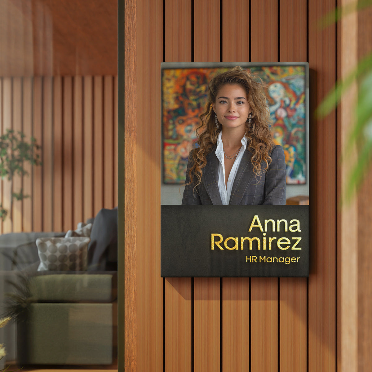 Office Personalized Portraits with Photo on Canvas Custom Canvas Prints ArtLexy   
