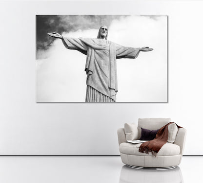 Christ the Redeemer Statue Rio de Janeiro Canvas Print ArtLexy 1 Panel 24"x16" inches 