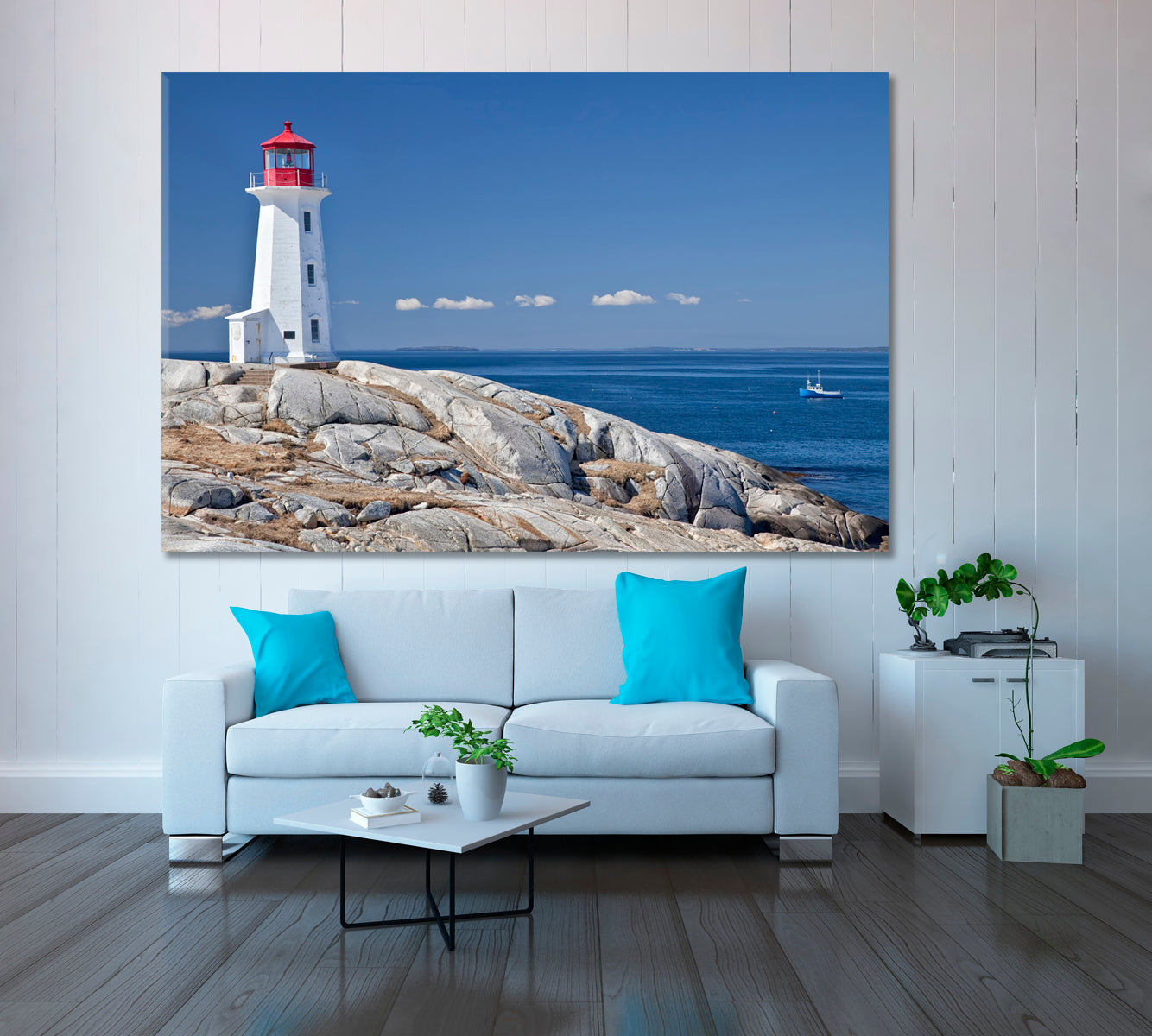 Peggy's Cove Lighthouse Canada Canvas Print ArtLexy   