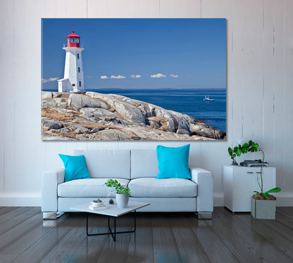 Peggy's Cove Lighthouse Canada Canvas Print ArtLexy   