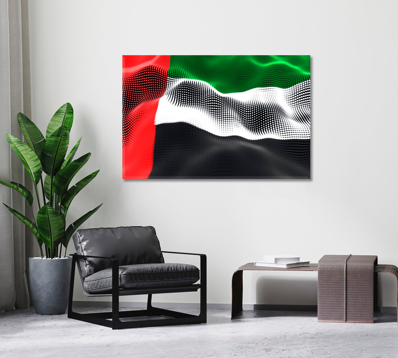 Abstract United Arab Emirates Flag Canvas Print ArtLexy   