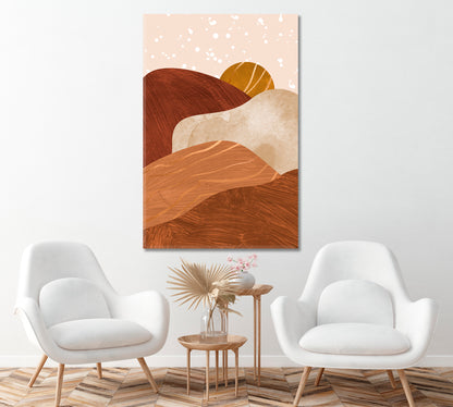 Abstract Mountain Landscape Canvas Print ArtLexy   