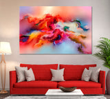 Abstract Contemporary Multicolor Painting Canvas Print ArtLexy 1 Panel 24"x16" inches 