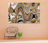 Liquid Abstract Pattern Canvas Print ArtLexy 1 Panel 24"x16" inches 