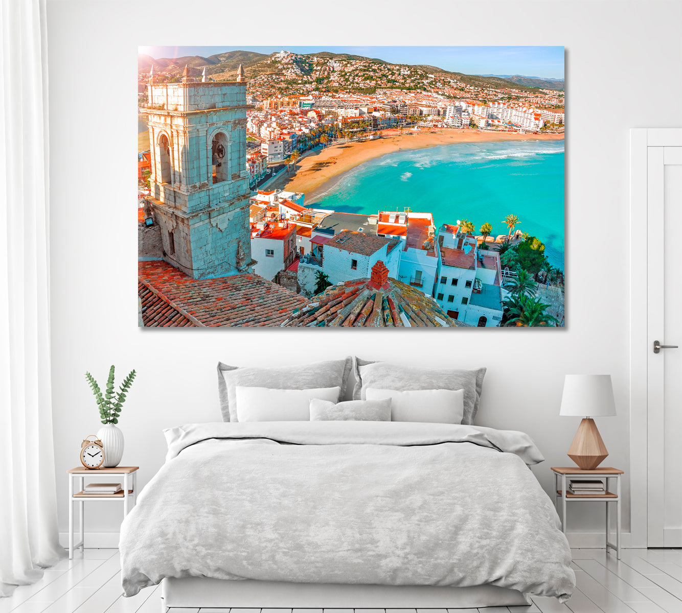 Medieval Castle of Knights Templar Valencia Spain Canvas Print ArtLexy 1 Panel 24"x16" inches 