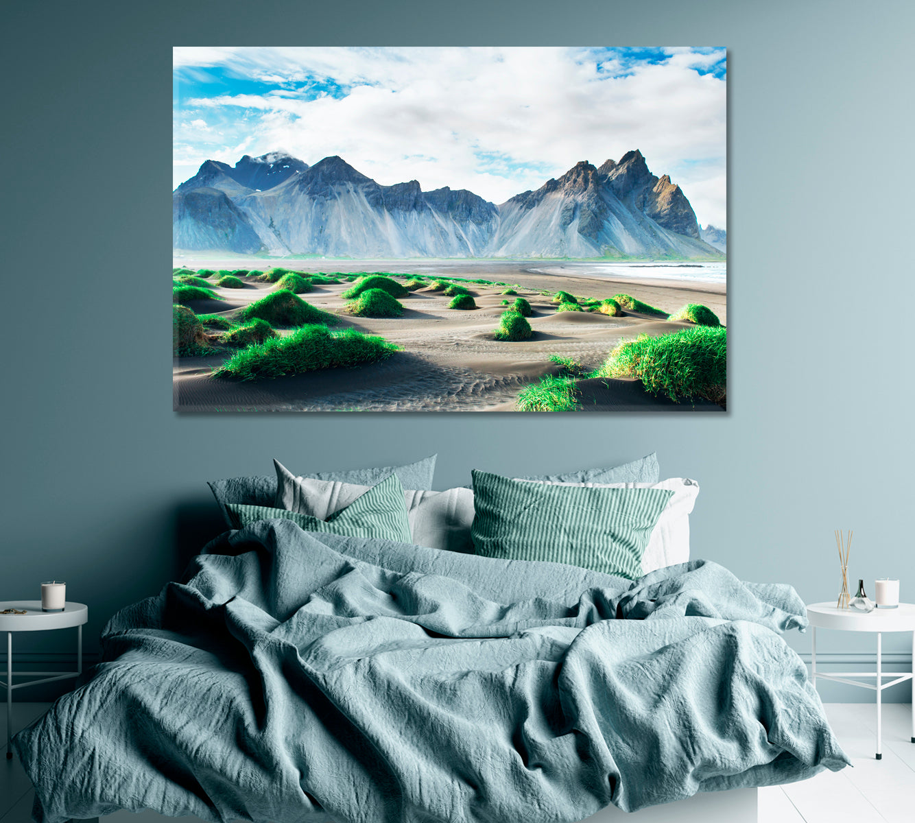 Beach Stokksness Iceland Canvas Print ArtLexy 1 Panel 24"x16" inches 