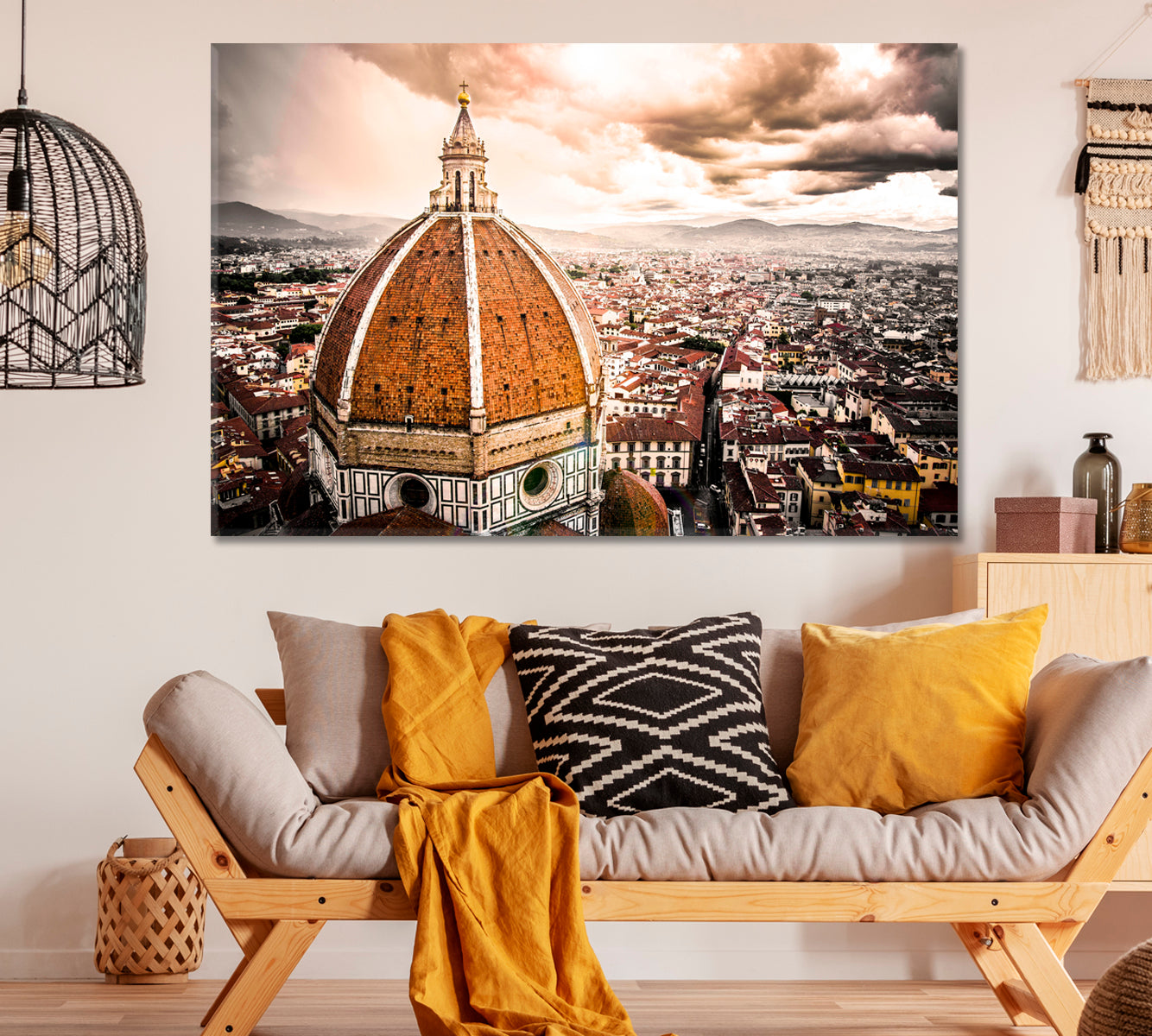 Cathedral Santa Maria del Fiore Florence Italy Canvas Print ArtLexy 1 Panel 24"x16" inches 