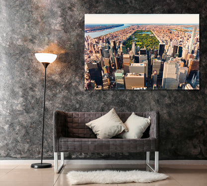 Central Park and Times Square NYC Canvas Print ArtLexy 1 Panel 24"x16" inches 