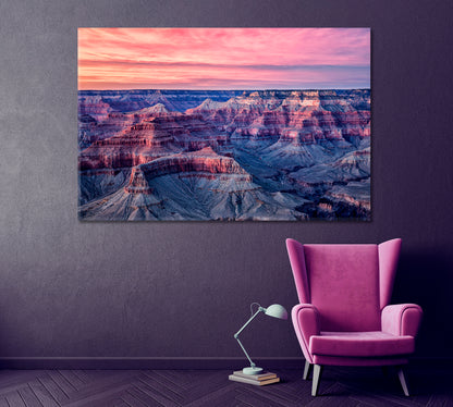 Grand Canyon National Park at Dusk USA Arizona Canvas Print ArtLexy   