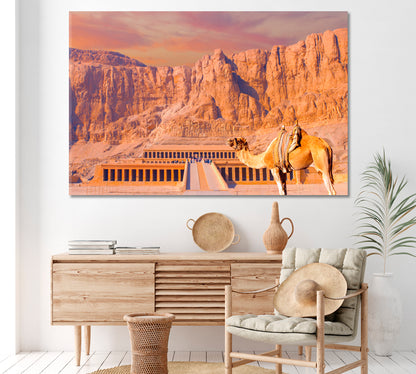 Mortuary Temple of Hatshepsut Egypt Canvas Print ArtLexy 1 Panel 24"x16" inches 