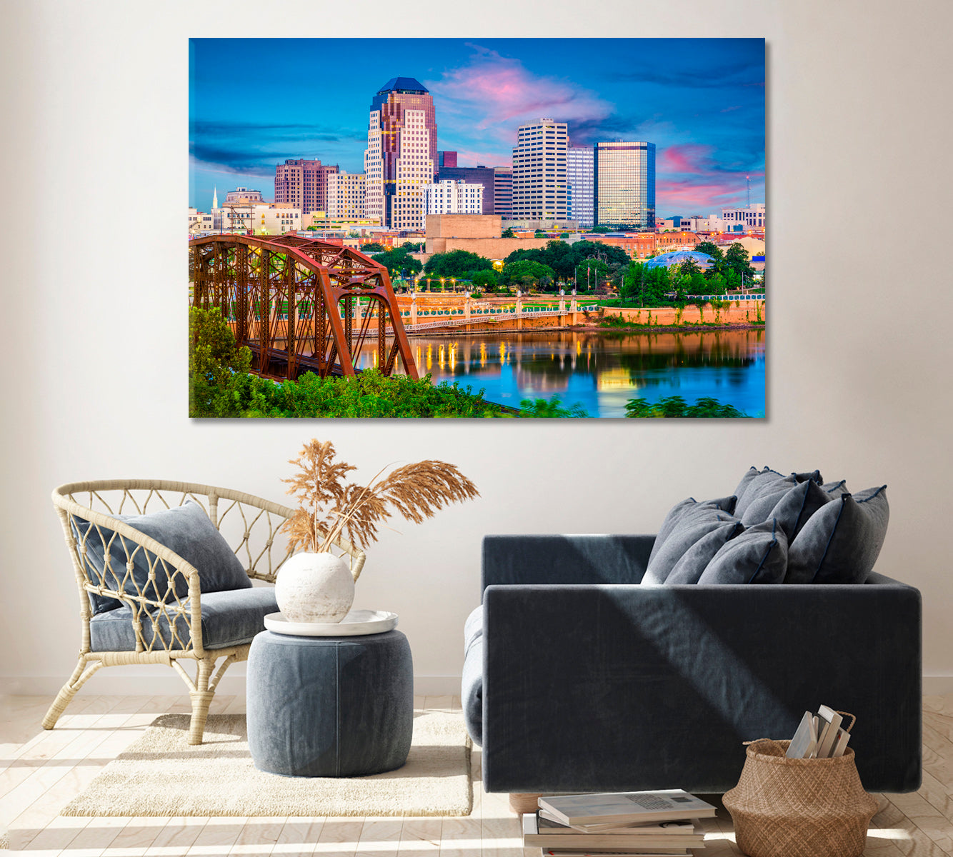 Louisiana Skyline Canvas Print ArtLexy   