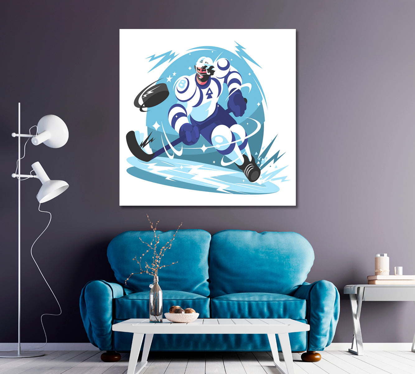 Ice Hockey Player Canvas Print ArtLexy   