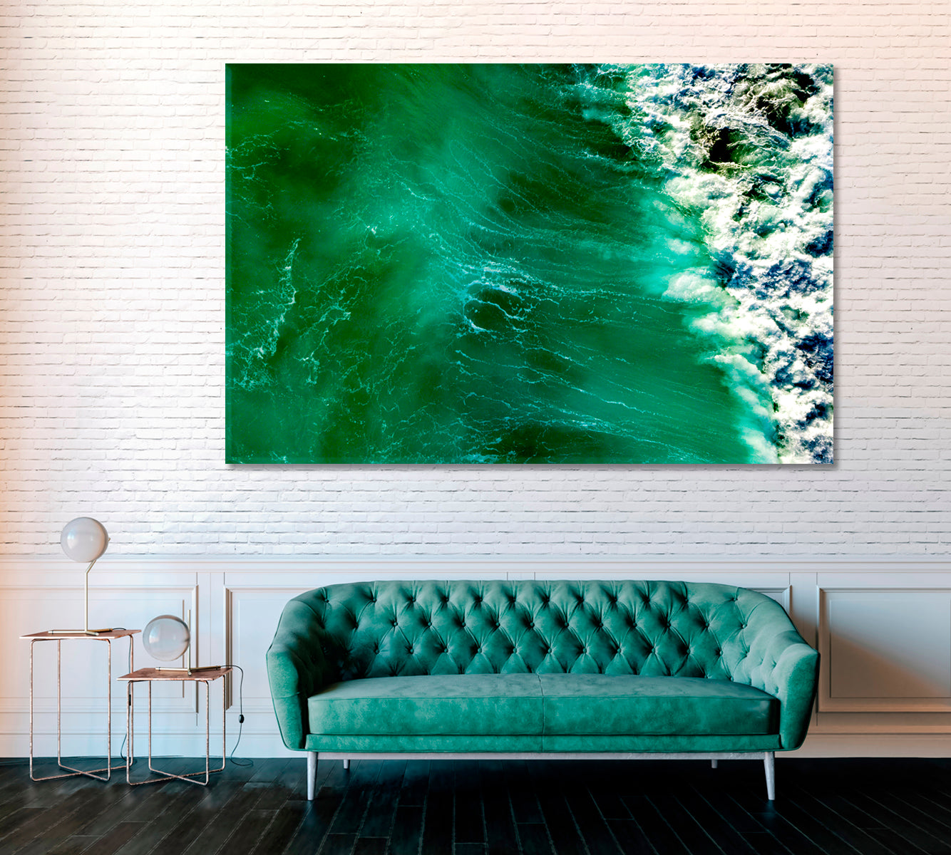 Beautiful Waves in Pacific Ocean Queensland Canvas Print ArtLexy 1 Panel 24"x16" inches 