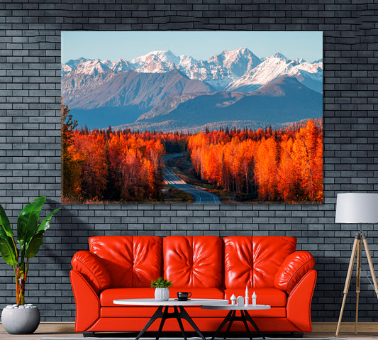 Denali National Park Alaska Canvas Print ArtLexy 1 Panel 24"x16" inches 