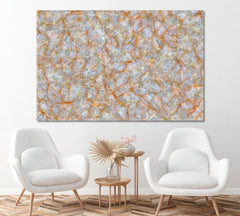 Cracked Marble Pattern Canvas Print ArtLexy 1 Panel 24"x16" inches 