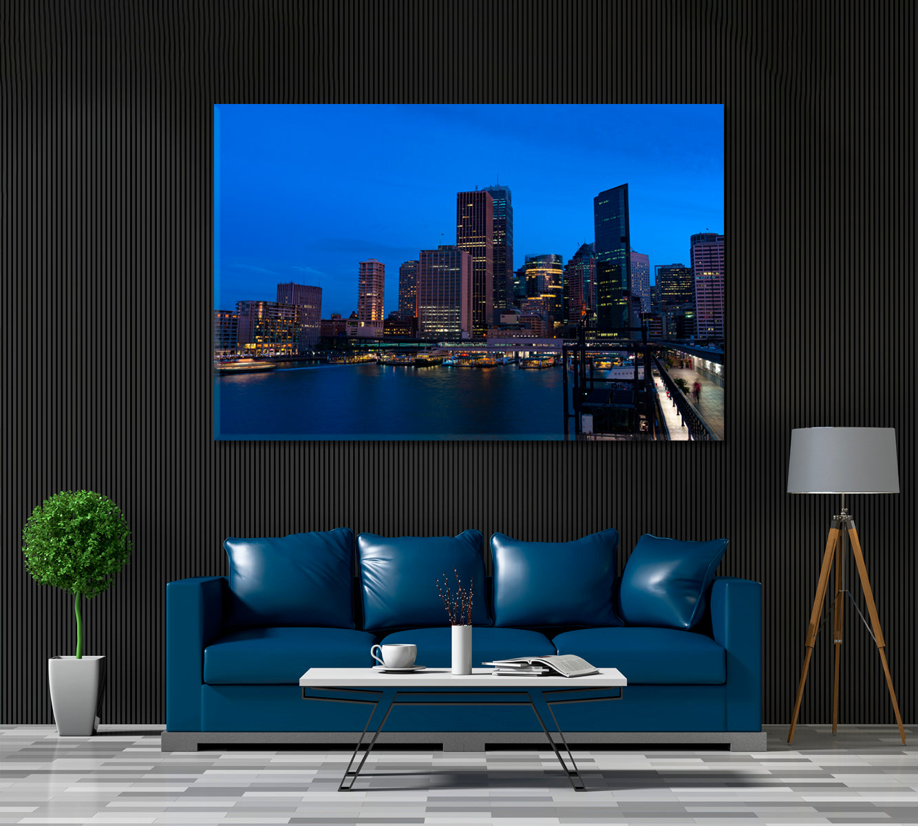 Sydney Central Business District Australia Canvas Print ArtLexy 1 Panel 24"x16" inches 