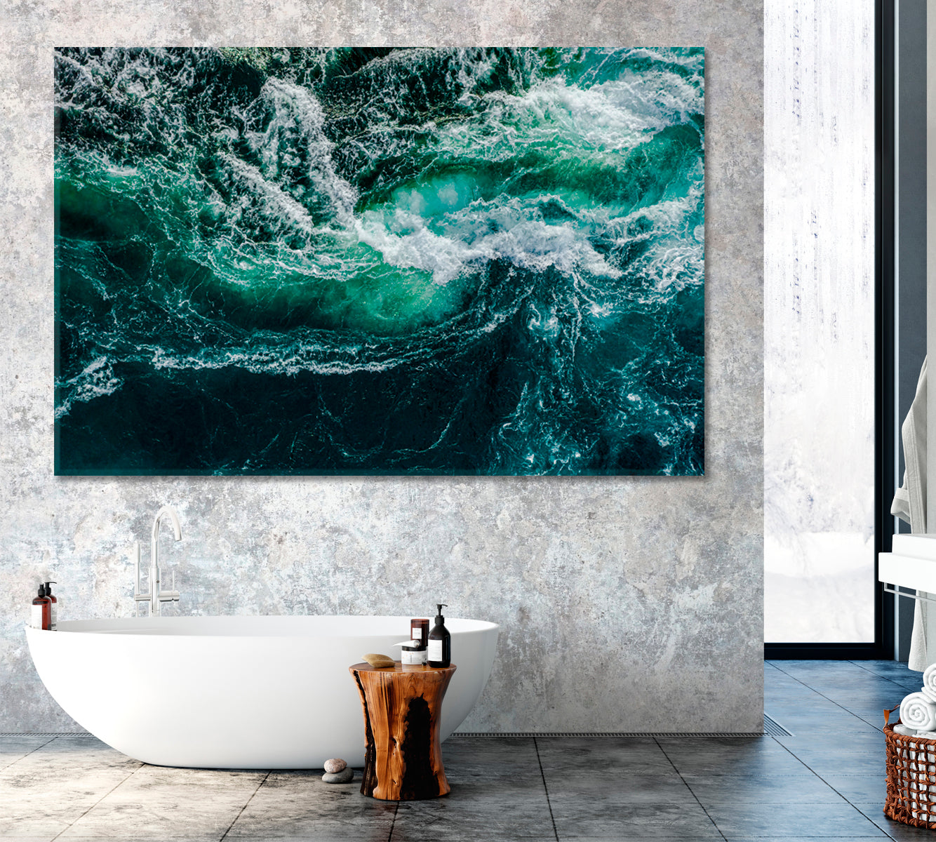 Whirlpools of Saltstraumen Nordland Norway Canvas Print ArtLexy 1 Panel 24"x16" inches 